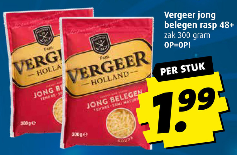 Vergeer   geraspte kaas folder aanbieding bij  Boni - details