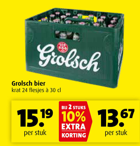 Grolsch   krat bier folder aanbieding bij  Boni - details