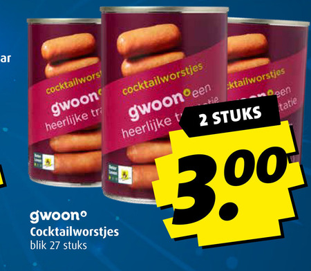 Gwoon   knakworst folder aanbieding bij  Boni - details