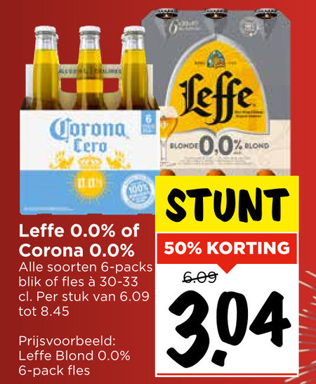 Leffe   alcoholvrij bier folder aanbieding bij  Vomar - details