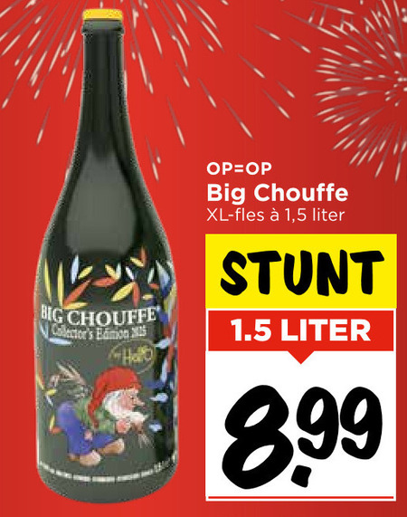 La Chouffe   speciaalbier folder aanbieding bij  Vomar - details