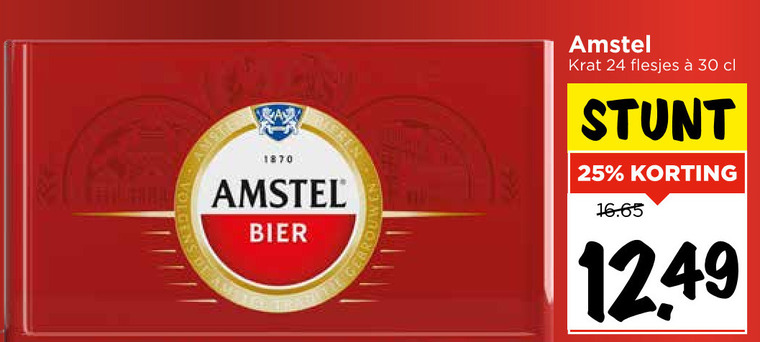 Amstel   krat bier folder aanbieding bij  Vomar - details