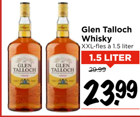 Glen Talloch   whisky folder aanbieding bij  Vomar - details