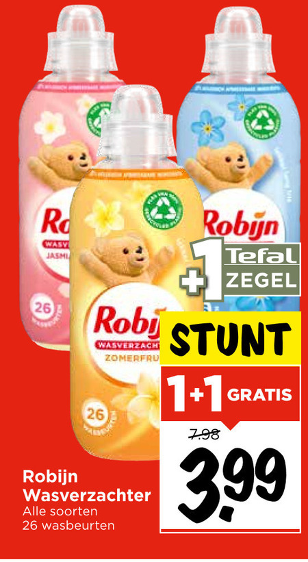 Robijn   wasverzachter folder aanbieding bij  Vomar - details