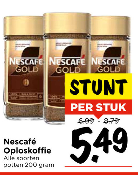 Nescafe   oploskoffie folder aanbieding bij  Vomar - details