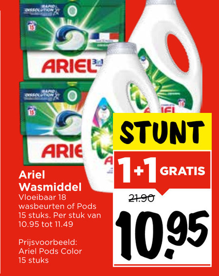 Ariel   wasmiddel folder aanbieding bij  Vomar - details