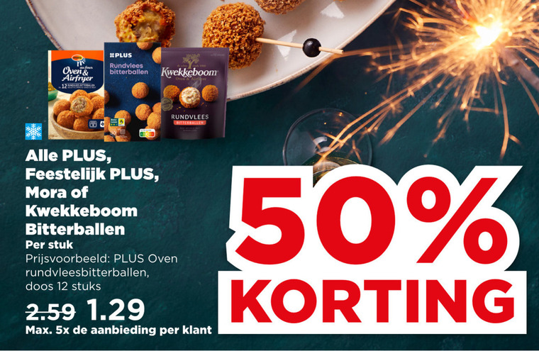 Plus Huismerk   bitterballen folder aanbieding bij  Plus - details