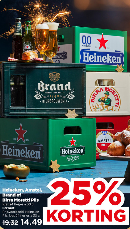 Heineken 0.0   krat bier folder aanbieding bij  Plus - details