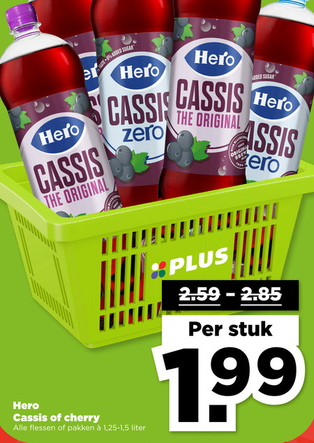 Hero   frisdrank folder aanbieding bij  Plus - details