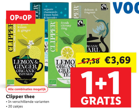 Clipper   thee folder aanbieding bij  Lidl - details