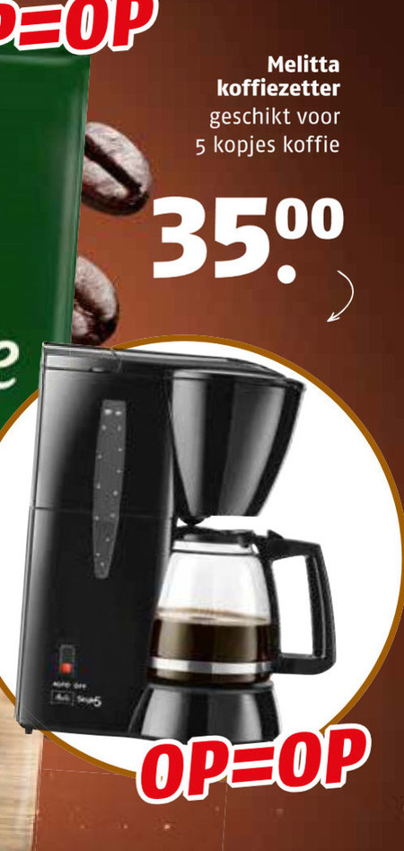 Melitta   koffiezetapparaat folder aanbieding bij  Poiesz - details