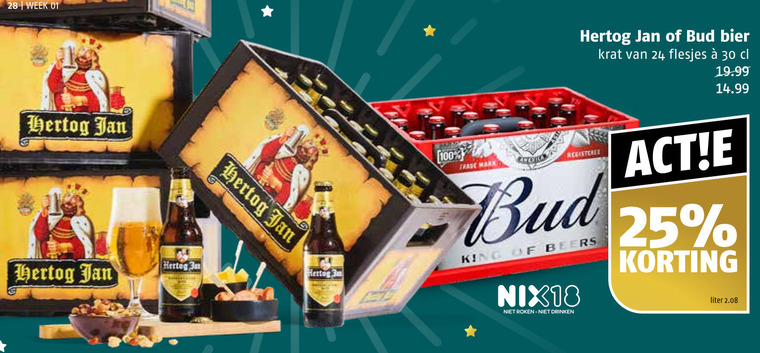 Hertog Jan   krat bier folder aanbieding bij  Poiesz - details