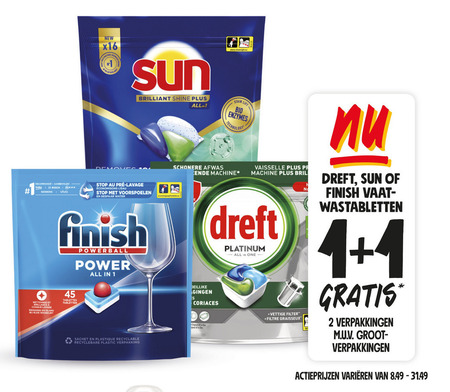 Dreft   vaatwasmiddel folder aanbieding bij  Jumbo - details