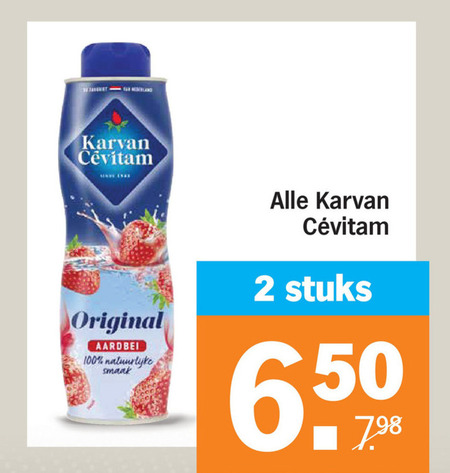 Karvan Cevitam   limonadesiroop folder aanbieding bij  Albert Heijn - details