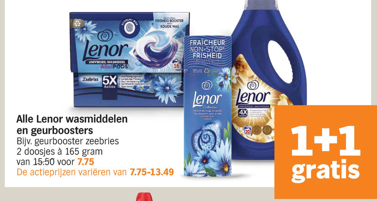 Lenor   wasmiddel folder aanbieding bij  Albert Heijn - details