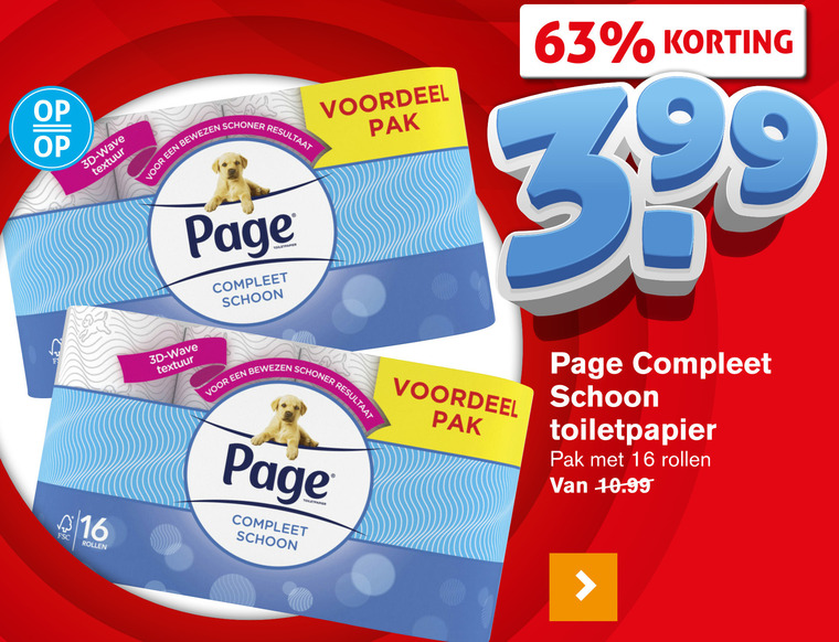 Page   toiletpapier folder aanbieding bij  Hoogvliet - details