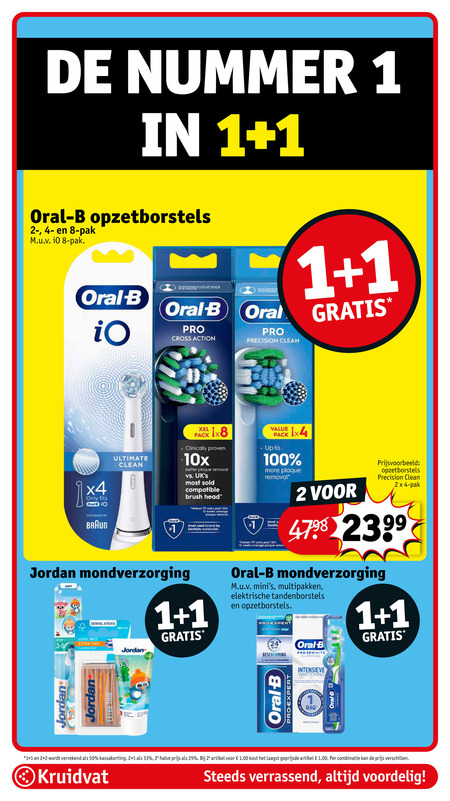 Braun Oral-B   opzetborstel folder aanbieding bij  Kruidvat - details