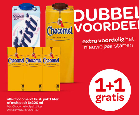 Fristi   chocolademelk, drinkyoghurt folder aanbieding bij  Spar - details