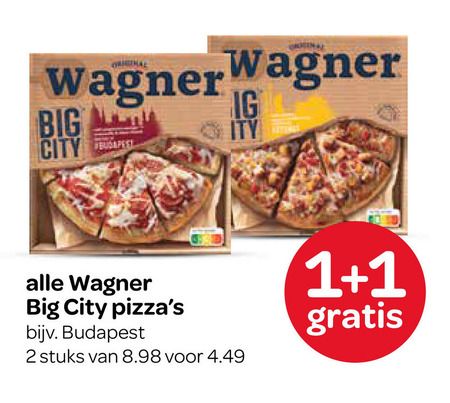 Wagner   diepvriespizza folder aanbieding bij  Spar - details