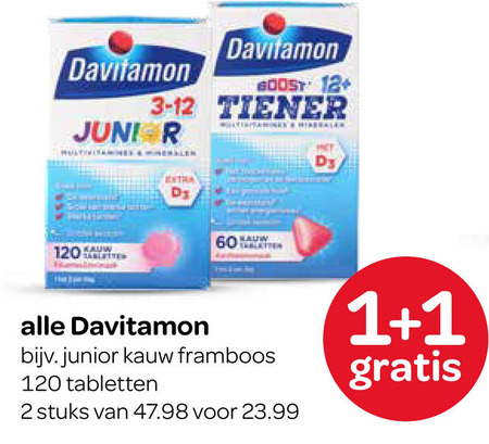 Davitamon   multivitaminen folder aanbieding bij  Spar - details