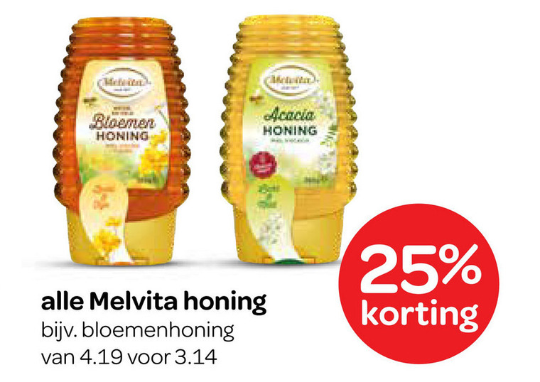 Melvita   honing folder aanbieding bij  Spar - details