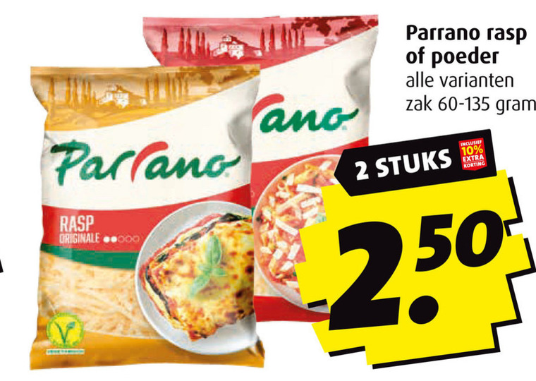 Parrano   geraspte kaas folder aanbieding bij  Boni - details