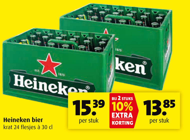 Heineken   krat bier folder aanbieding bij  Boni - details