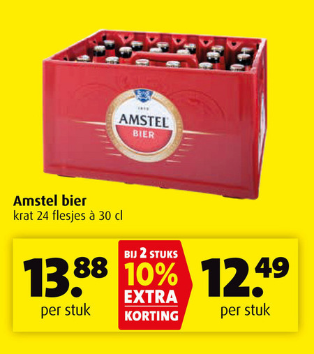 Amstel   krat bier folder aanbieding bij  Boni - details