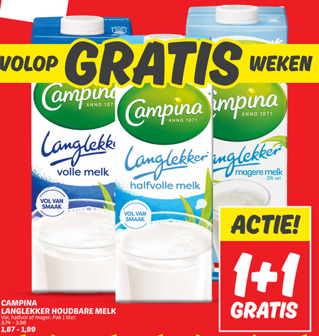 Campina   melk folder aanbieding bij  Dekamarkt - details