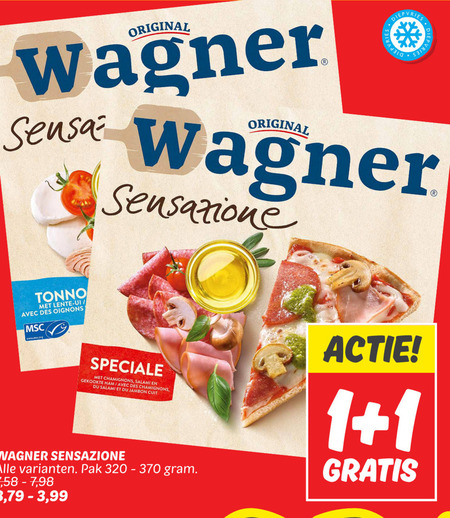 Wagner   diepvriespizza folder aanbieding bij  Dekamarkt - details