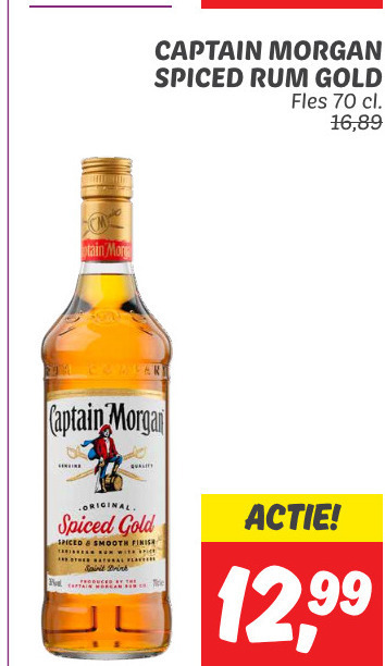 Captain Morgan   rum folder aanbieding bij  Dekamarkt - details