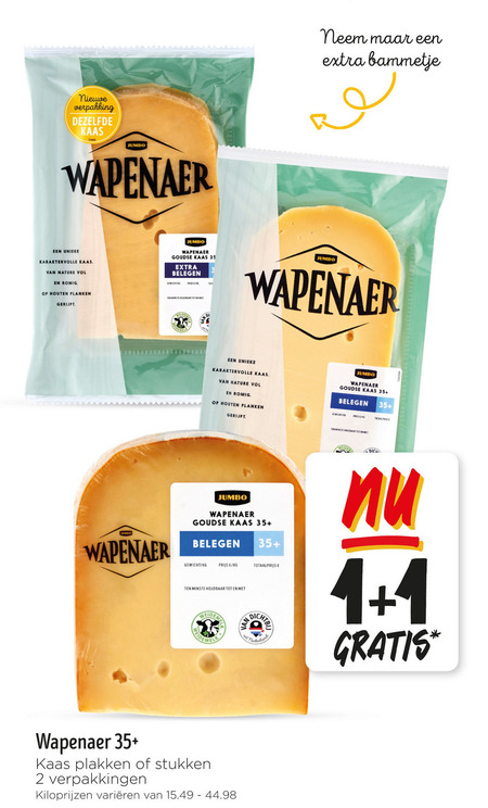 Wapenaer   kaas, kaasplakken folder aanbieding bij  Jumbo - details