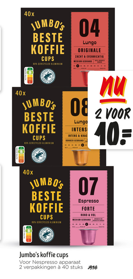 Jumbo Huismerk   koffiecups folder aanbieding bij  Jumbo - details