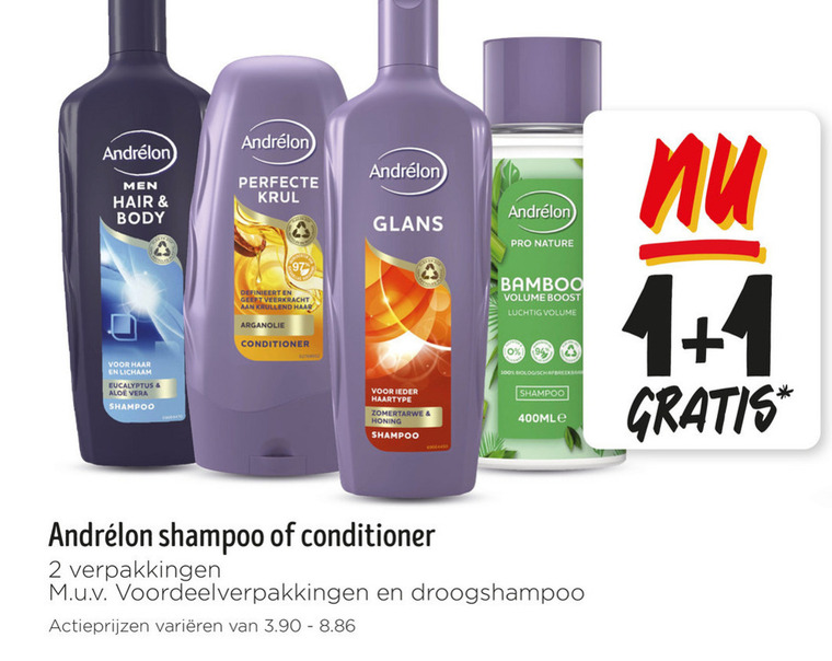 Andrelon   conditioner, shampoo folder aanbieding bij  Jumbo - details