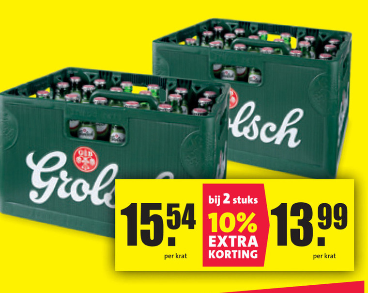 Grolsch   krat bier folder aanbieding bij  Nettorama - details