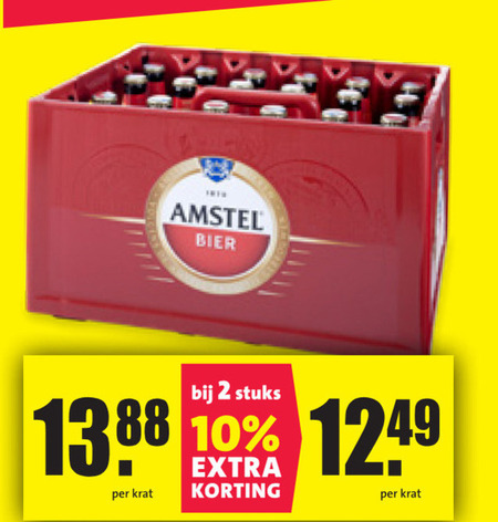 Amstel   krat bier folder aanbieding bij  Nettorama - details