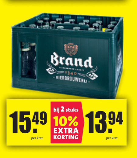 Brand   krat bier folder aanbieding bij  Nettorama - details