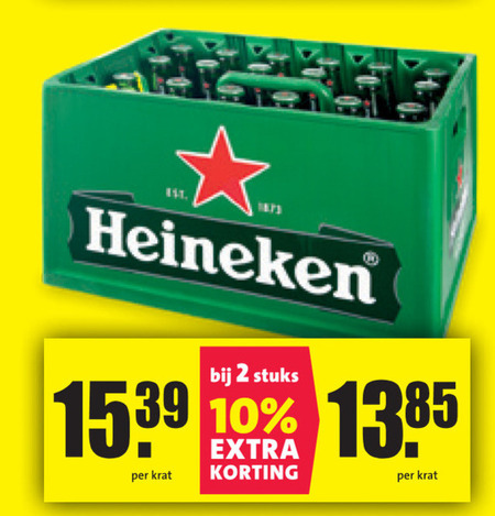 Heineken   krat bier folder aanbieding bij  Nettorama - details