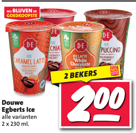 Douwe Egberts   ijskoffie folder aanbieding bij  Nettorama - details