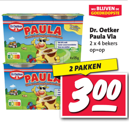 Dr Oetker   vla folder aanbieding bij  Nettorama - details