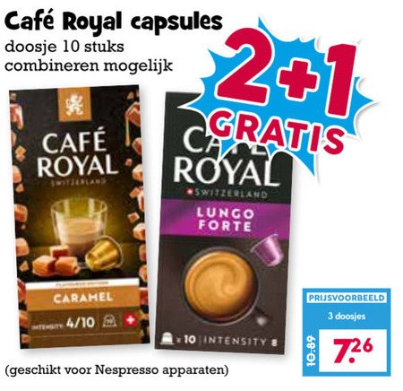 Cafe Royal   koffiecups folder aanbieding bij  Boons Markt - details