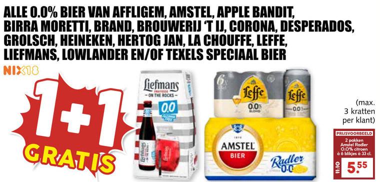 Hertog Jan   krat bier, alcoholvrij bier folder aanbieding bij  MCD Supermarkt Basis - details