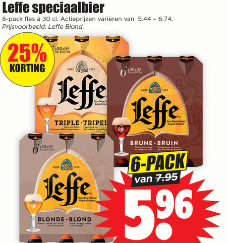 Leffe   speciaalbier folder aanbieding bij  Dirk - details