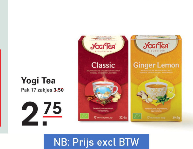 Yogi Tea   thee folder aanbieding bij  Sligro - details