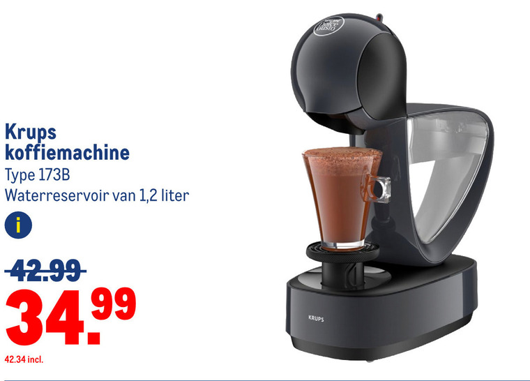 Krups   dolce gusto apparaat folder aanbieding bij  Makro - details