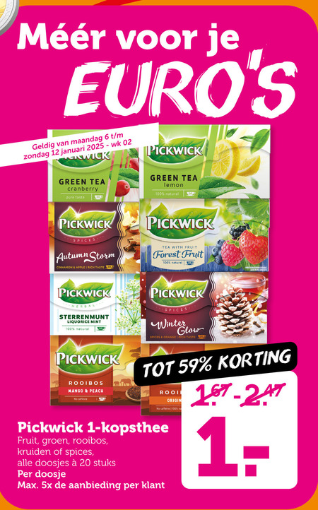 Pickwick   thee folder aanbieding bij  Coop - details