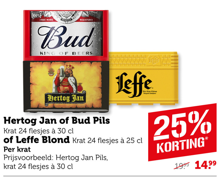 Hertog Jan   krat bier folder aanbieding bij  Coop - details