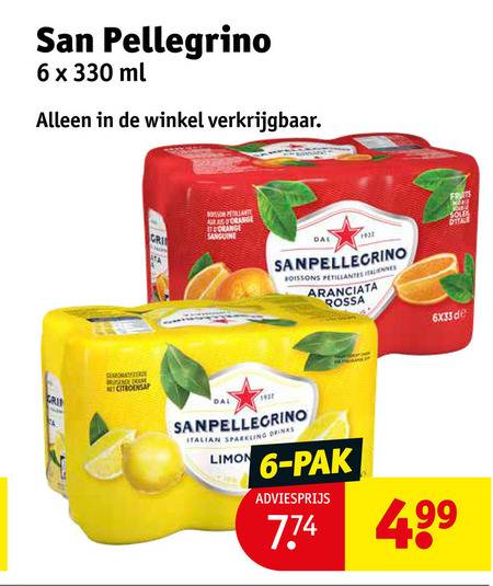 San Pellegrino   frisdrank folder aanbieding bij  Kruidvat - details