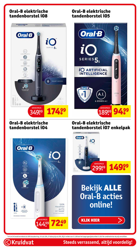 Braun Oral-B   electrische tandenborstel folder aanbieding bij  Kruidvat - details