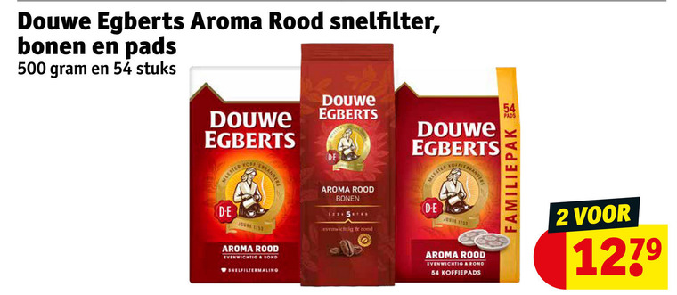 Douwe Egberts   koffie, koffiebonen folder aanbieding bij  Kruidvat - details